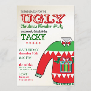 Convite Festa de Natal Ugly Sweater