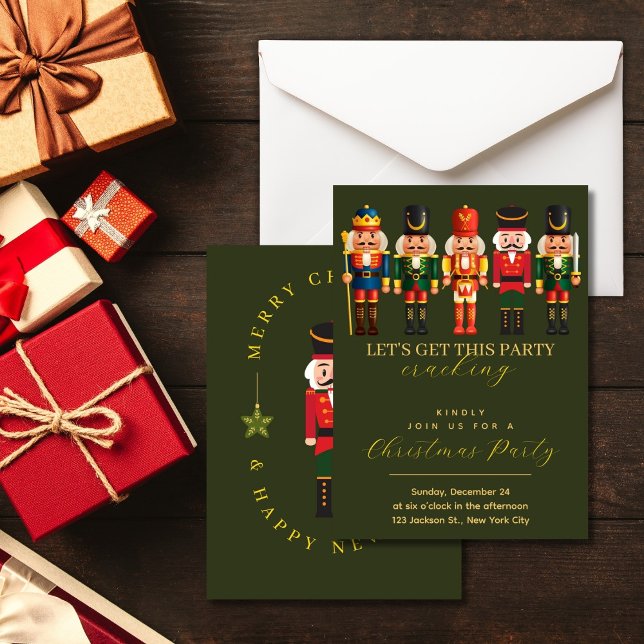 Convite Festa de Natal Única e Engraçado Moderno (Criador carregado)