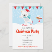 Festa de Natal Urso Polar de Patinação