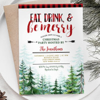 Festa de Natal White Eat, Drink and Be Merry