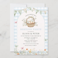 Festa de Ninho Azul Preparem o Chá de fraldas Nest