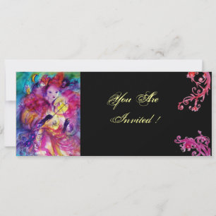 CONVITE FESTA DE NOITE COM MÁSCARAS