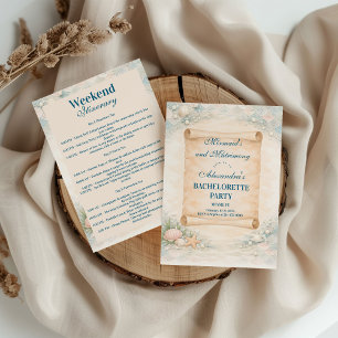 Convite Festa de Noiva Mermaid e Matrimônio