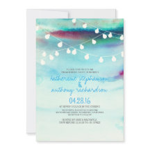 festa de noivado das luzes da praia de aquarela