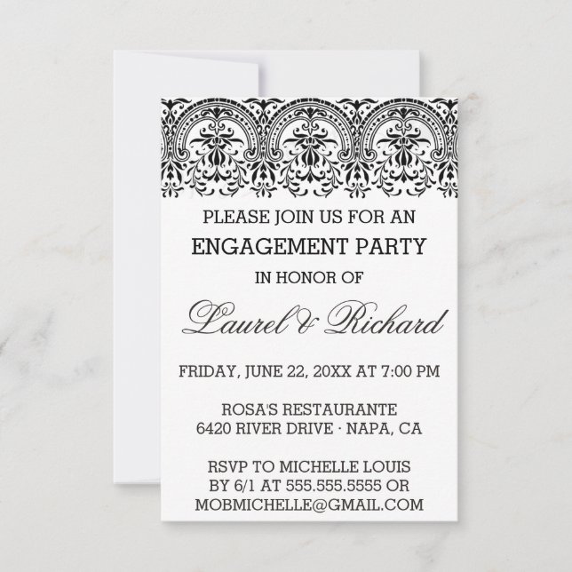 Convite Festa de noivado das videiras (Frente)