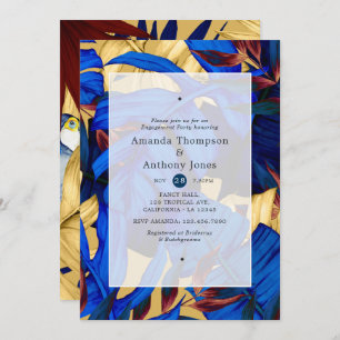 Convite Festa de noivado de Floresta Exótica