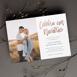 Convite Festa de noivado de Fotografias Moderna con Nosotr