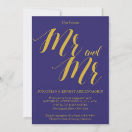 Convite Festa de noivado de Gay de chic russa