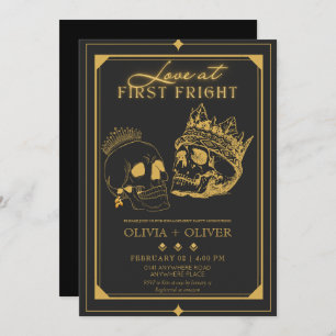 Convite Festa de noivado de Halloween