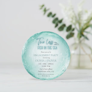 Convite Festa de noivado do tema praia