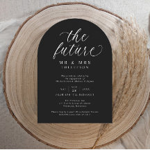 Festa de Noivado Elegante Preto e Branco