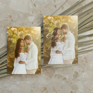 Convite Festa de Noivado Estamos Noivos Foto 