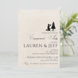 Convite Festa de noivado feliz