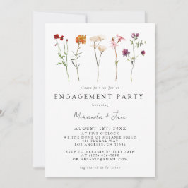 Convite Festa de noivado Floral do Orgulho Lésbico de Flor