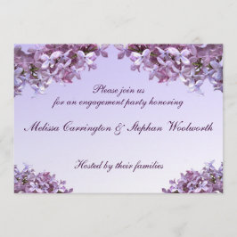 Convite Festa de noivado Floral Lilac Flowers