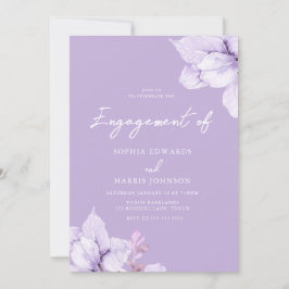 Convite Festa de noivado Floral Puro