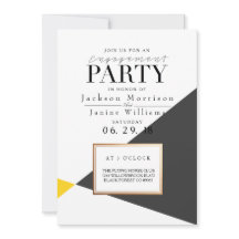 Festa de noivado Geométrica Moderna