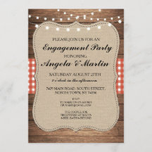 Festa de noivado Luzes Vermelhas Verificar Madeira