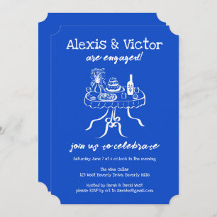 Convite Festa de noivado Personalizada de Janto de Buffet