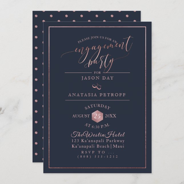 Convite Festa de noivado PixDezines (Frente/Verso)