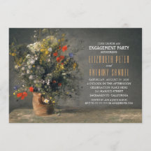 Festa de noivado Rústica Única do Vaso de Flor