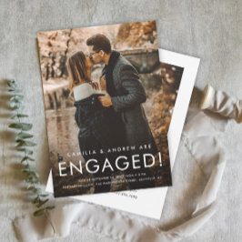 Convite Festa de noivado Simples de Casamento Fotográfico 