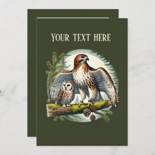 Convite festa de observação de pássaros fofos