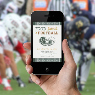 Convite Festa de observação noturna do jogo de futebol