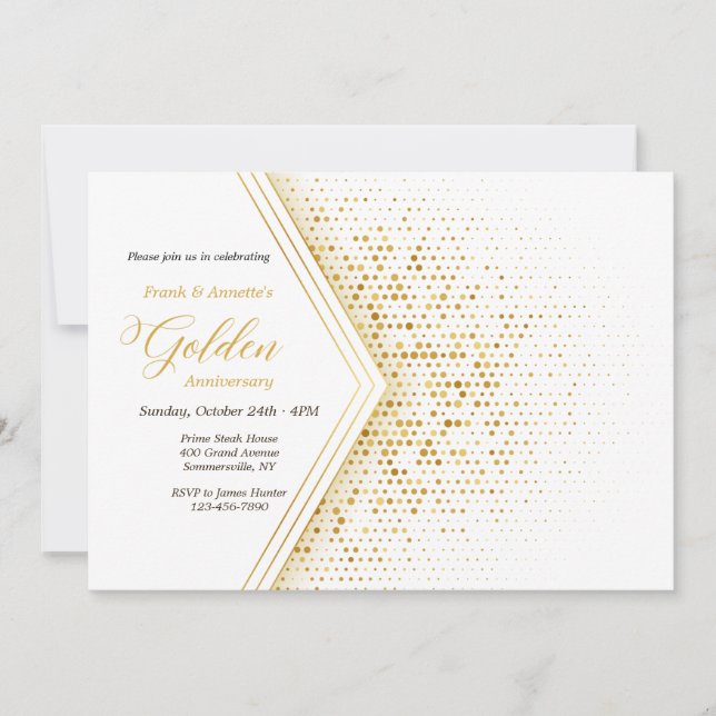 Convite Festa de ouro Ano de Aniversário (Frente)