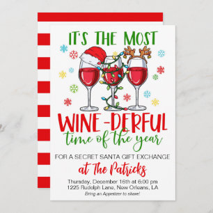 Convite Festa de Papais noeis Secretos de Férias