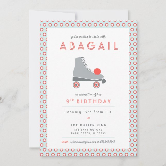 Convite Festa de Patins de Rodas (Frente)