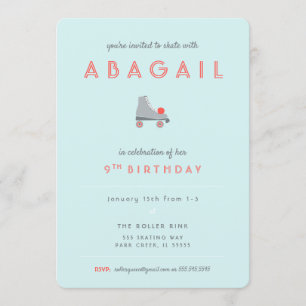 Convite Festa de Patins de Rolamento