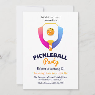 Convite Festa de Pickleball