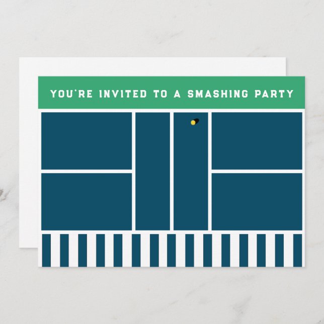 Convite Festa de Picleball (Frente/Verso)