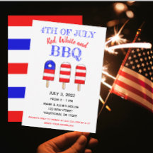 Festa de picolé vermelho, branco e CHURRASCO