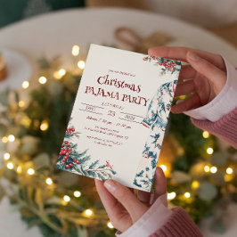 Convite Festa de Pijama de Natal