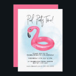 Convite Festa de Piscina de Verão Flamingo Rosa Qualquer I<br><div class="desc">// Pode ser personalizado de acordo com as suas necessidades. Desenhado por Gorjo Designs via Zazzle. // Precisa de ajuda para personalizar o seu design? Tem outras ideias? Sinta-se à vontade para me contactar (Zoe) diretamente através do botão de contato abaixo.</div>