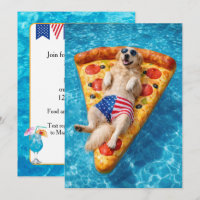 Festa de Piscina do Golden Retriever