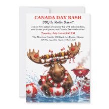 Festa de piscina no Dia do Canadá com churrasco e