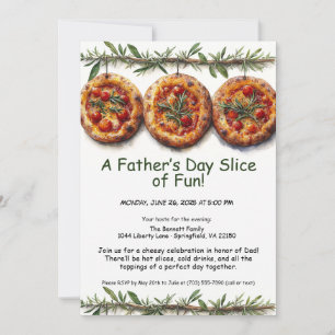 Convite Festa de Pizza do Dia dos Pais – Jantar de Família