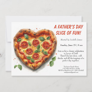Convite Festa de Pizza do Dia dos Pais – Jantar de Família