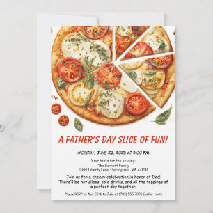 Convite Festa de Pizza do Dia dos Pais – Jantar de Família