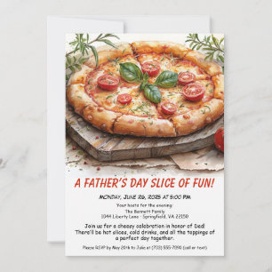 Convite Festa de Pizza do Dia dos Pais – Jantar de Família
