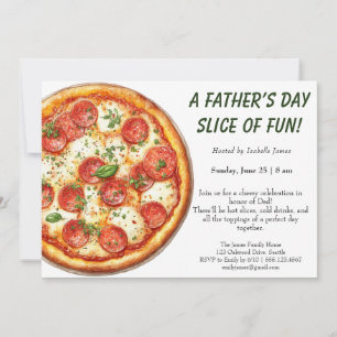 Convite Festa de Pizza do Dia dos Pais – Jantar de Família