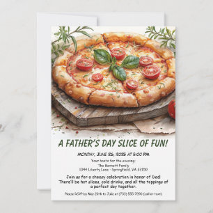 Convite Festa de Pizza do Dia dos Pais – Jantar de Família