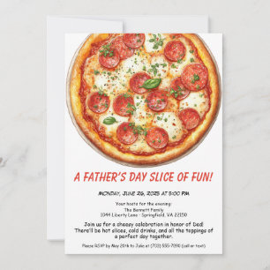 Convite Festa de Pizza do Dia dos Pais – Jantar de Família
