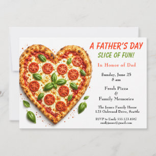 Convite Festa de Pizza do Dia dos Pais – Jantar de Família