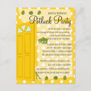 Convite Festa de Potluck