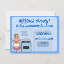 Convite Festa de Potluck
