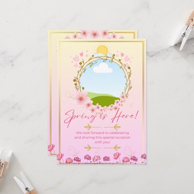 Convite Festa de Primavera (Frente/Verso In Situ)